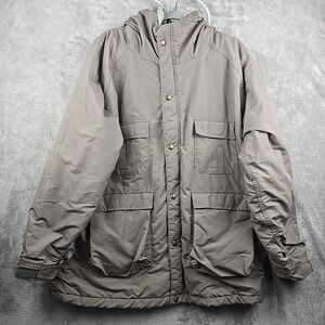 L.L. Bean Parka Jacket Mens XL Brown Vintage 1423 Hooded Baxter State Style‎ USA